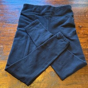 Athleta Kids Black Fleece Leggings